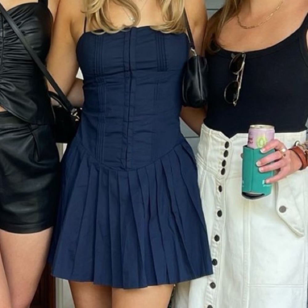 NIA Rosemary Dress in Navy— WORN ONCE